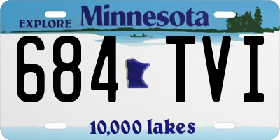 MN license plate 684TVI