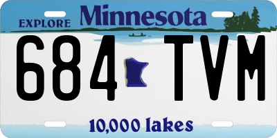 MN license plate 684TVM