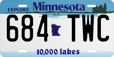 MN license plate 684TWC