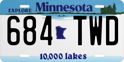 MN license plate 684TWD