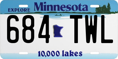 MN license plate 684TWL