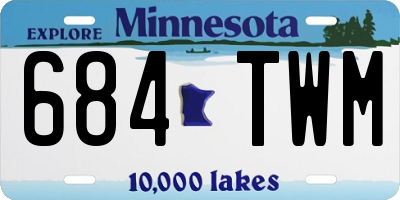 MN license plate 684TWM