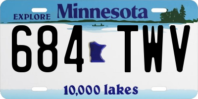 MN license plate 684TWV