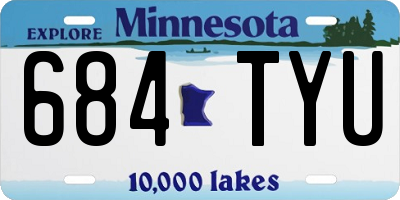 MN license plate 684TYU