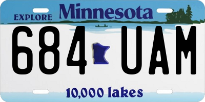 MN license plate 684UAM