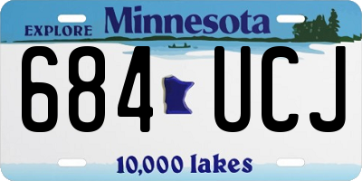 MN license plate 684UCJ