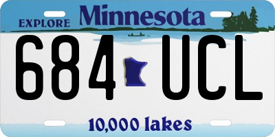 MN license plate 684UCL