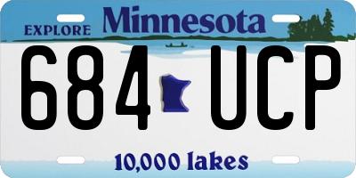 MN license plate 684UCP