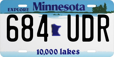 MN license plate 684UDR