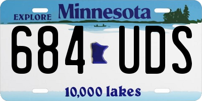 MN license plate 684UDS