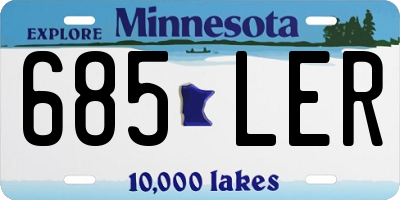 MN license plate 685LER