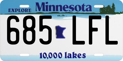 MN license plate 685LFL