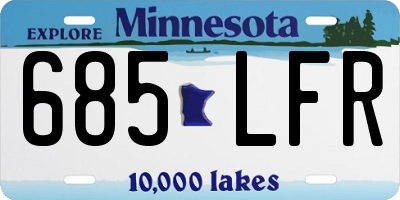 MN license plate 685LFR