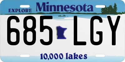 MN license plate 685LGY