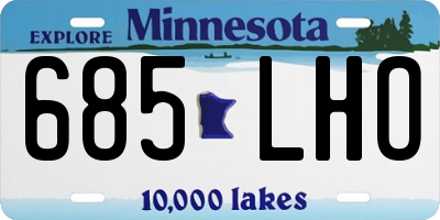 MN license plate 685LHO