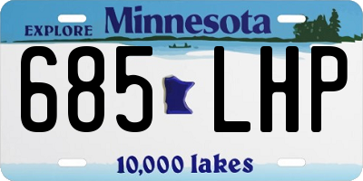 MN license plate 685LHP