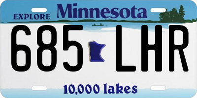 MN license plate 685LHR