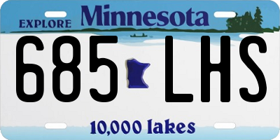 MN license plate 685LHS