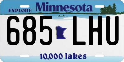 MN license plate 685LHU