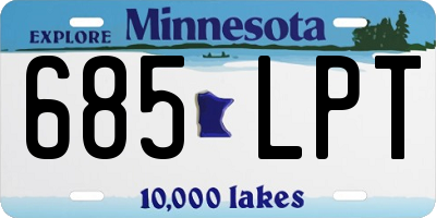 MN license plate 685LPT
