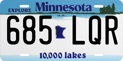 MN license plate 685LQR