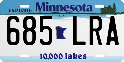 MN license plate 685LRA