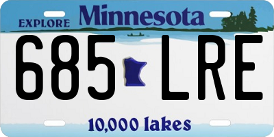 MN license plate 685LRE