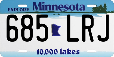 MN license plate 685LRJ