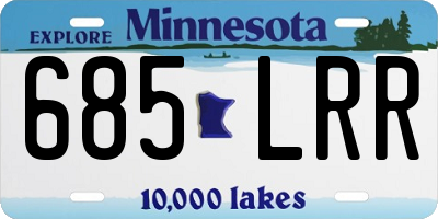 MN license plate 685LRR