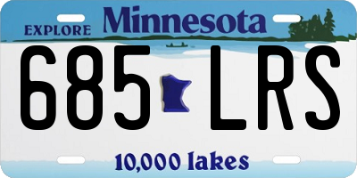 MN license plate 685LRS