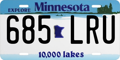 MN license plate 685LRU