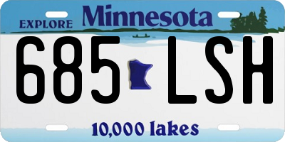 MN license plate 685LSH