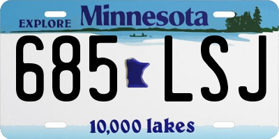 MN license plate 685LSJ