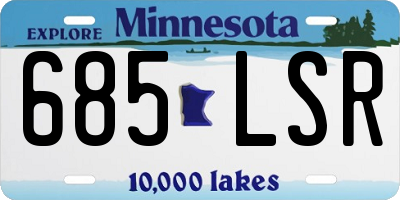 MN license plate 685LSR