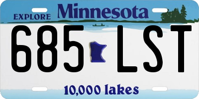 MN license plate 685LST