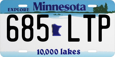 MN license plate 685LTP