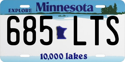 MN license plate 685LTS