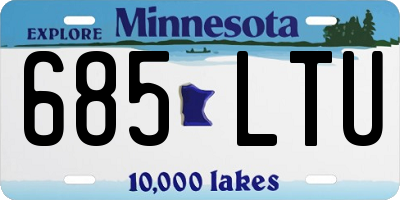 MN license plate 685LTU