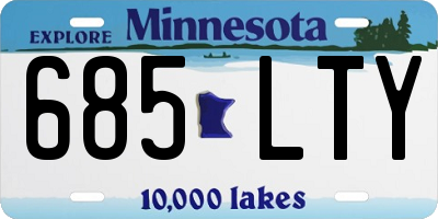 MN license plate 685LTY