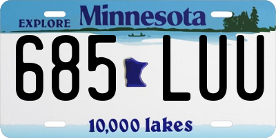 MN license plate 685LUU