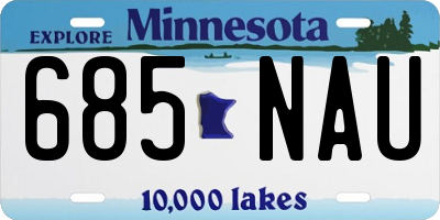 MN license plate 685NAU