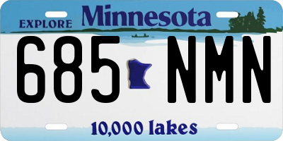 MN license plate 685NMN