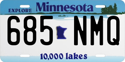 MN license plate 685NMQ