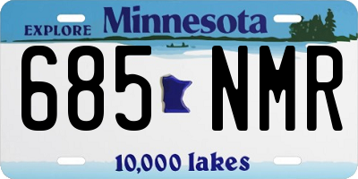 MN license plate 685NMR
