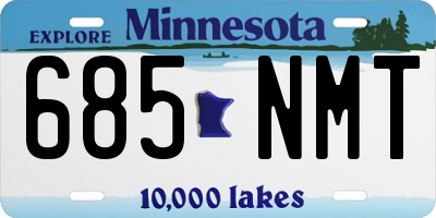 MN license plate 685NMT