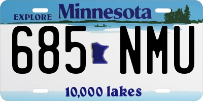 MN license plate 685NMU
