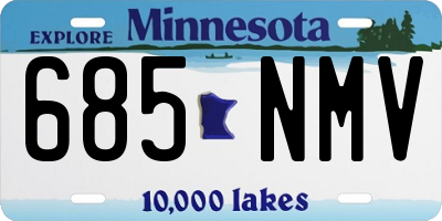 MN license plate 685NMV
