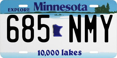 MN license plate 685NMY