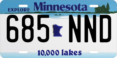 MN license plate 685NND