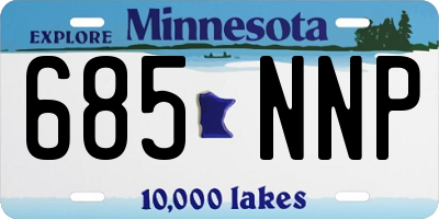 MN license plate 685NNP